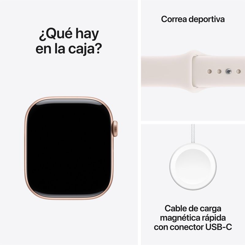 Apple Watch Series 11 GPS 46mm Correa Deportiva - Rose Gold