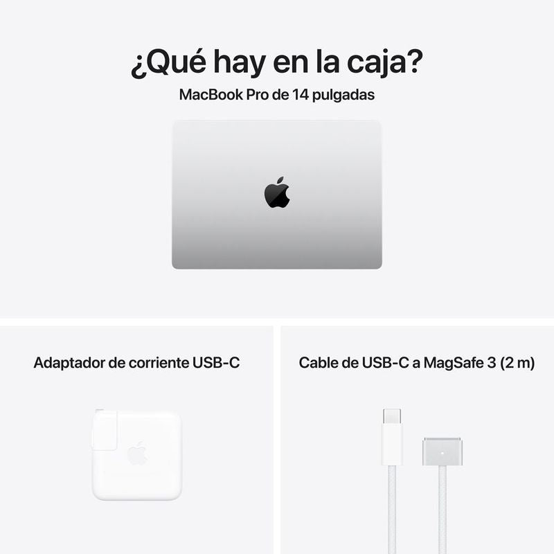 Macbook Pro 14″ M5 24GB RAM + 1TB SSD (Teclado Ingles) - Silver