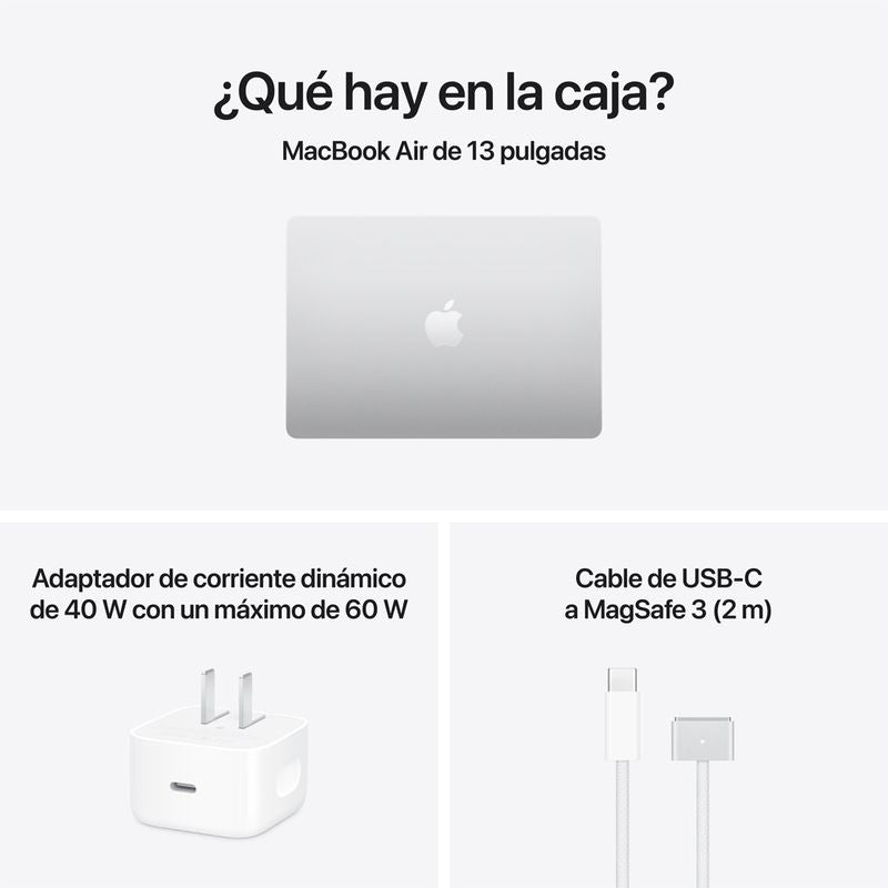 MacBook Air M5 13” 16GB RAM + 512GB (Teclado Ingles) - Silver (2026)