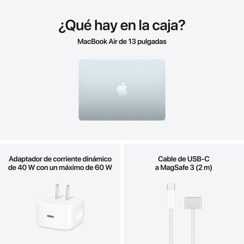 MacBook Air M5 13” 16GB RAM + 512GB (Teclado Ingles) - Sky Blue (2026)