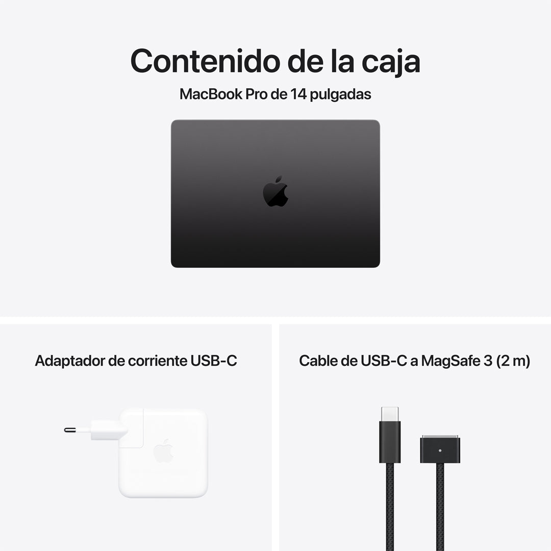 Macbook Pro M4 14" 16GB + 512GB (Teclado ingles) - Space Black
