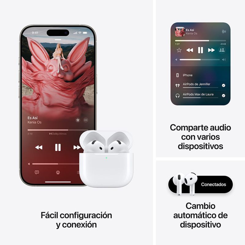 AirPods 4 Con Estuche De Carga Usb-C - Sin Cancelacion