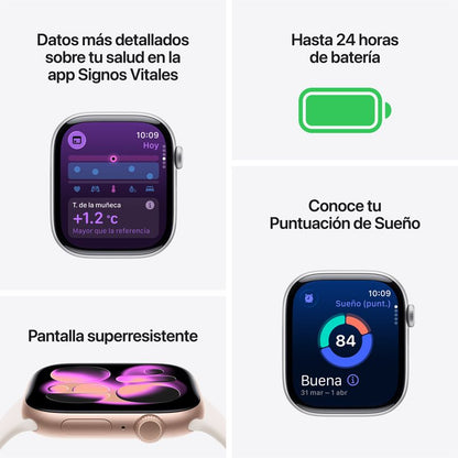 Apple Watch Series 11 GPS 46mm Correa Deportiva - Rose Gold