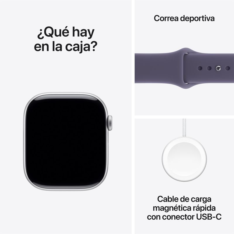 Apple Watch Series 11 GPS 46mm Correa Deportiva - Silver
