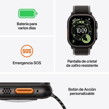 Apple Watch Ultra 3 Titanio Negro Alpine