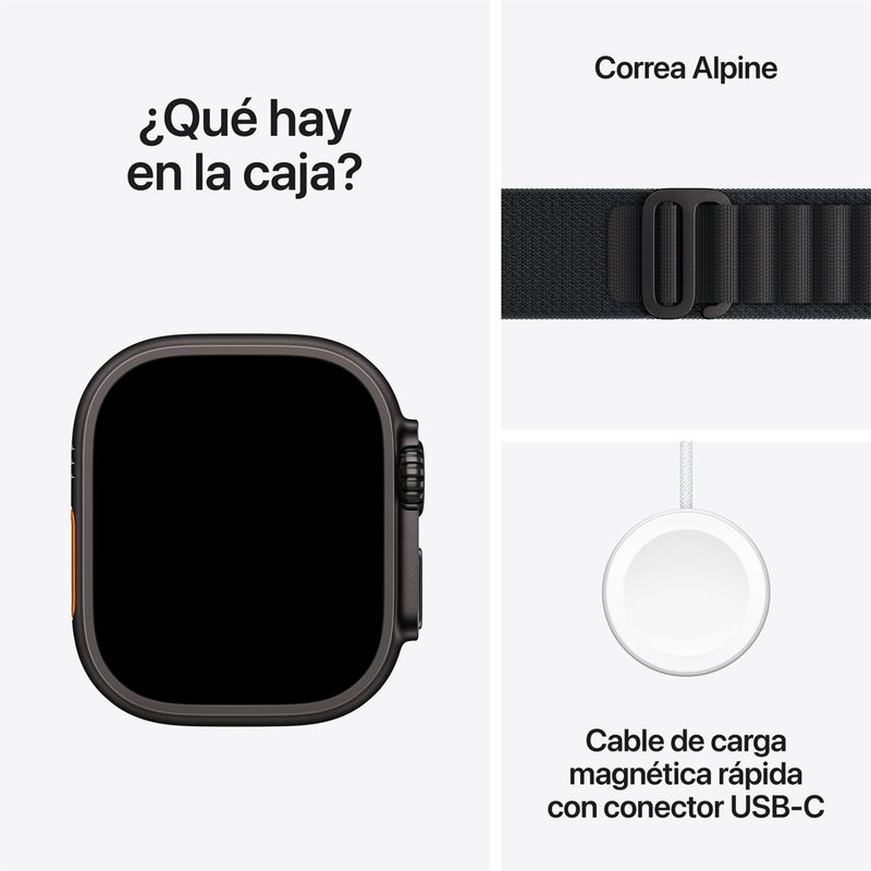 Apple Watch Ultra 3 Titanio Negro Alpine
