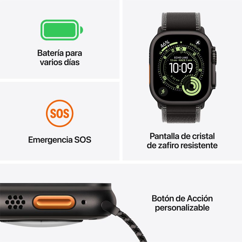 Apple Watch Ultra 3 Titanio Natural Ocean