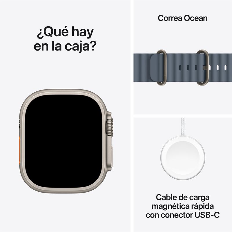 Apple Watch Ultra 3 Titanio Natural Ocean