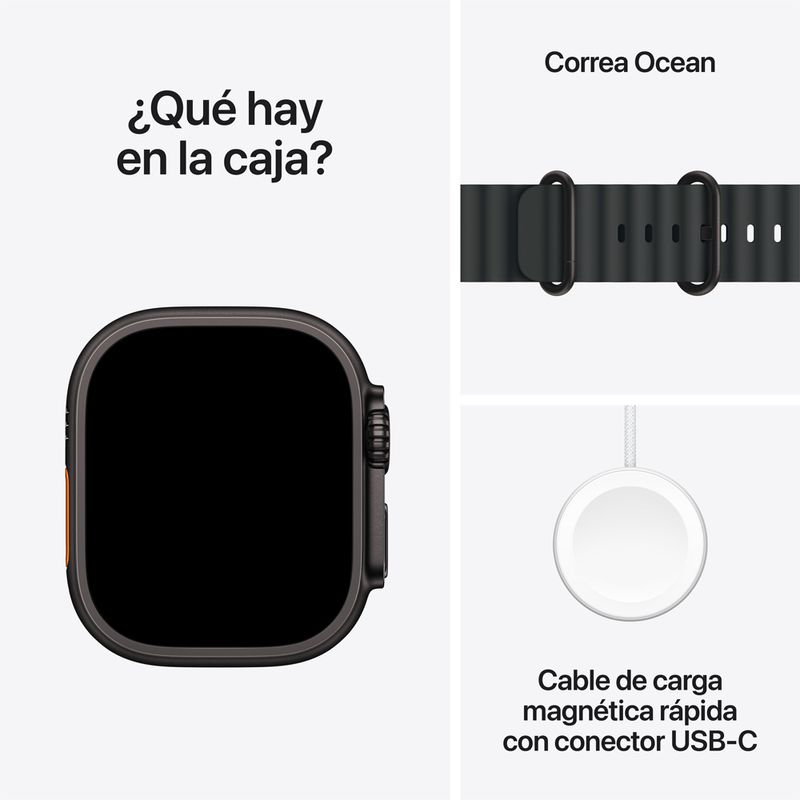 Apple Watch Ultra 3 Titanio Negro Ocean