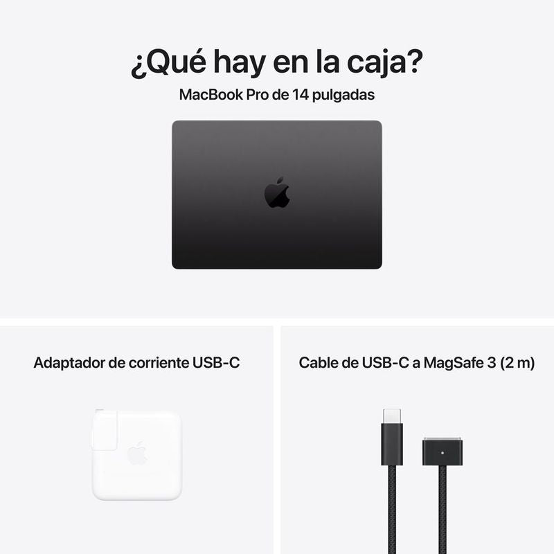 Macbook Pro 14″ M5 24GB RAM + 1TB SSD (Teclado Ingles) - Space Black