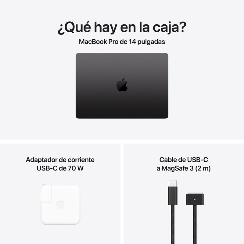 Macbook Pro 14″ M5 Pro 24GB RAM + 1TB SSD (Teclado Ingles) - Space Black