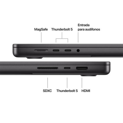 Macbook Pro 16″ M5 Pro 24GB RAM + 1TB SSD ( Teclado Ingles ) - Space Black