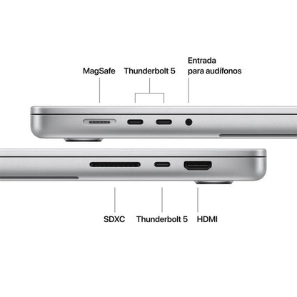 Macbook Pro 16″ M5 Pro 24GB RAM + 1TB SSD ( Teclado Ingles ) - Silver