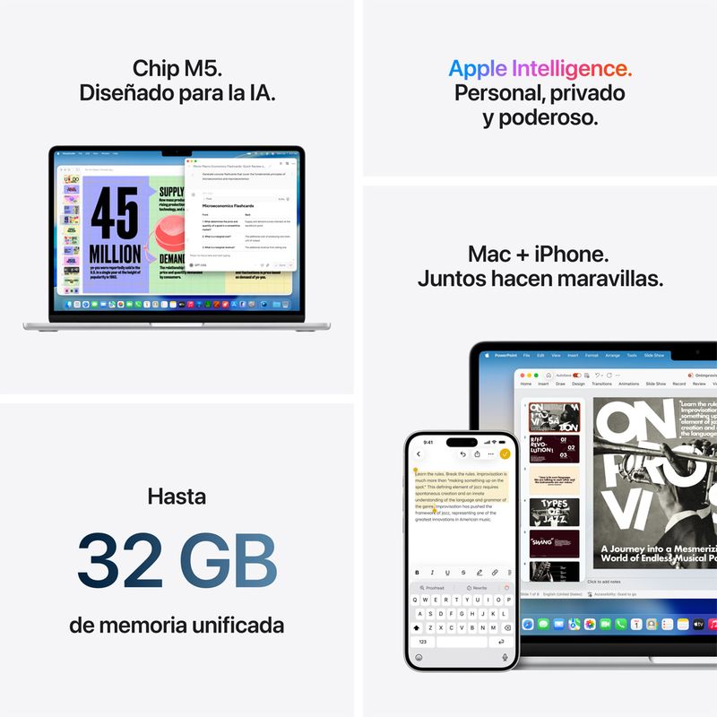 MacBook Air M5 13” 16GB RAM + 512GB (Teclado Ingles) - Starlight (2026)