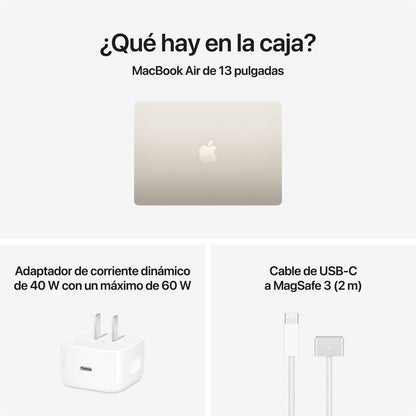 MacBook Air M5 13” 16GB RAM + 512GB (Teclado Ingles) - Starlight (2026)