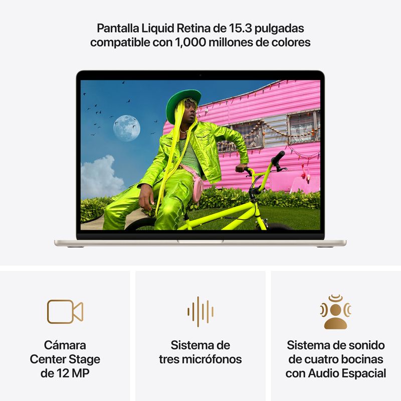 MacBook Air 15 M5 Blanco estelar