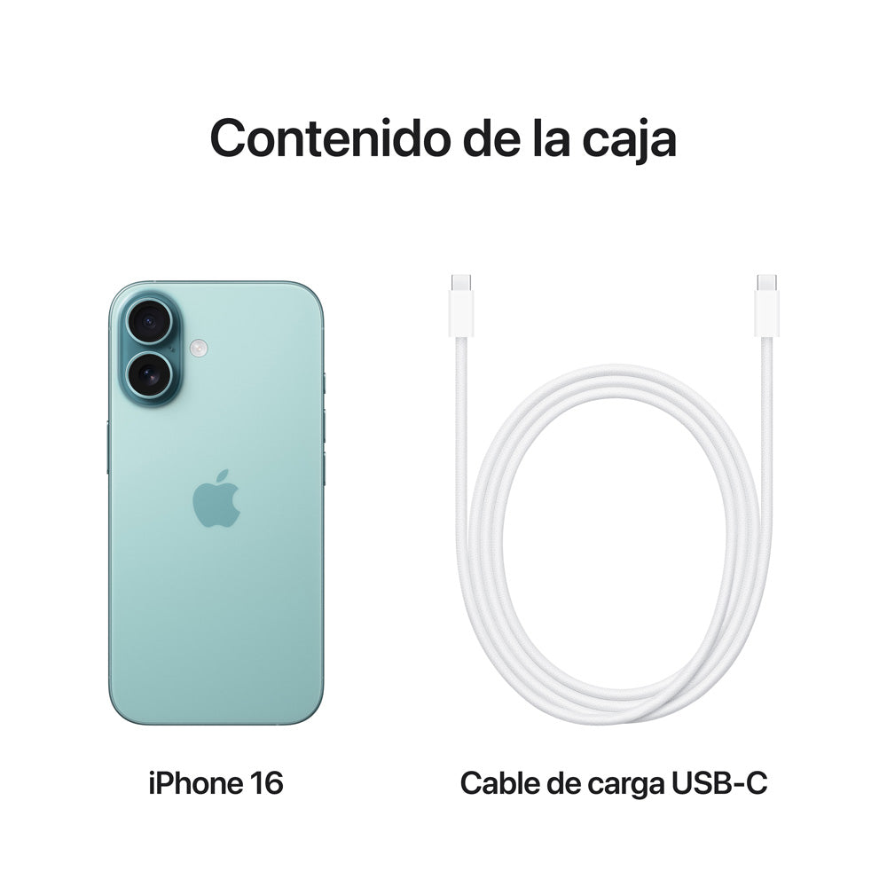 iPhone 16 128GB Chip - Verde Azulado